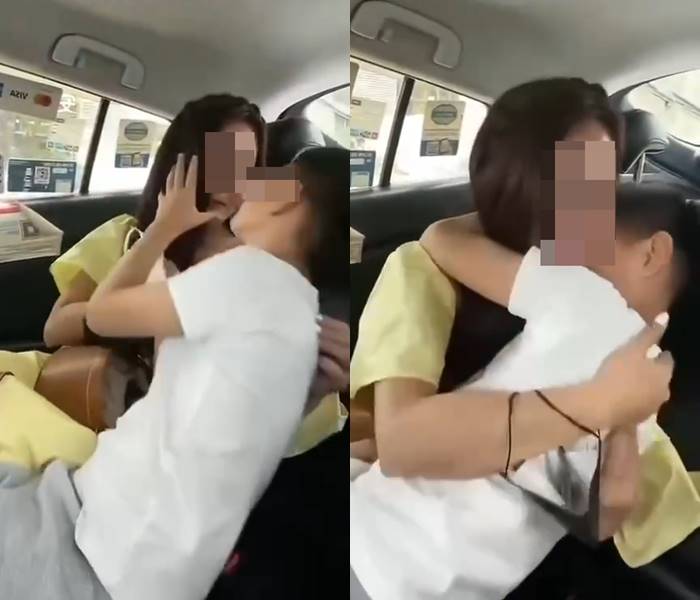 แม่คนดังโซเชียล ปล่อยลูกเล่นดึงเสื้อเปิดเต้า จูบปาก 