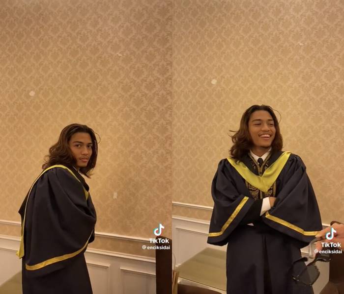 ใส่วิกผม รับปริญญา