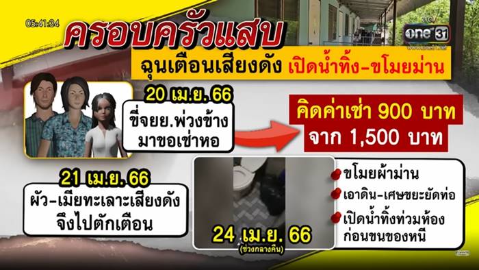 ผู้เช่าหอสุดแสบ ขโมยของหนี เปิดน้ำทิ้งจนท่วม 