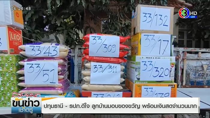 ของขวัญปีใหม่ หมู่บ้านภัสสร ให้ รปภ. 