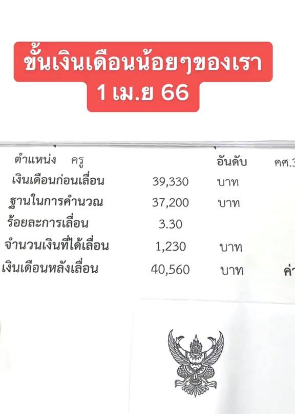 เงินเดือนครู