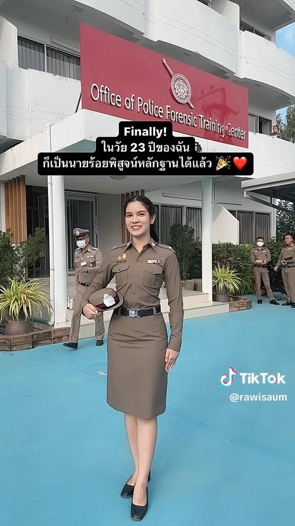 สาวรีวิวเส้นทาง นายร้อยหญิง วัย 23 ปี