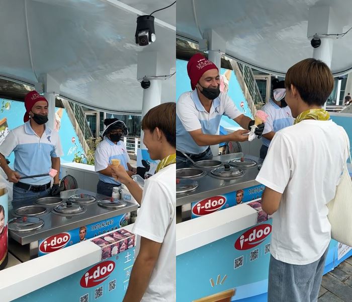 คนไทยรีวิวซื้อไอศกรีมตุรกี 