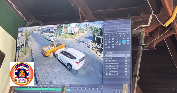 รถซิ่งประสานงา 3 คัน กลางแยก พบต่างฝ่ายต่างเหยียบ