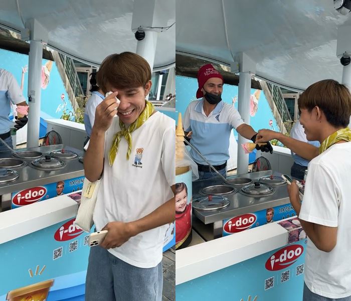 คนไทยรีวิวซื้อไอศกรีมตุรกี 