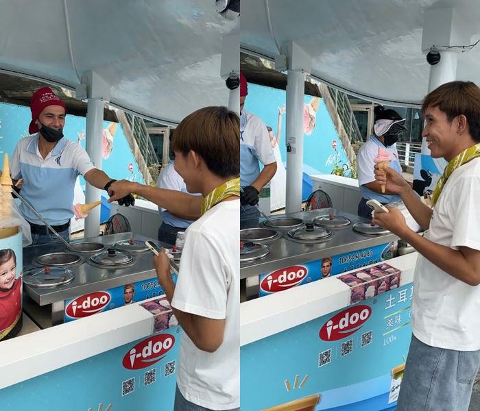 คนไทยรีวิวซื้อไอศกรีมตุรกี 