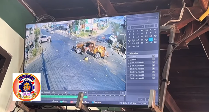 รถซิ่งประสานงา 3 คัน กลางแยก พบต่างฝ่ายต่างเหยียบ