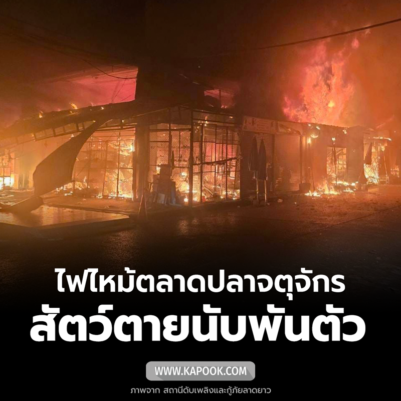  ไฟไหม้ตลาดปลาจตุจักร