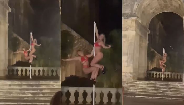 เต้นรูดเสาในพระราชวังโบราณ