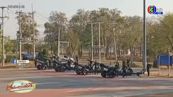 ปืนใหญ่ระเบิด ขณะยิงสลุต ทหารบาดเจ็บ 2