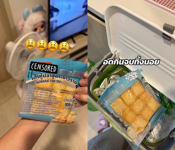 แมลงสาบในถุงเต้าหู้ปลา