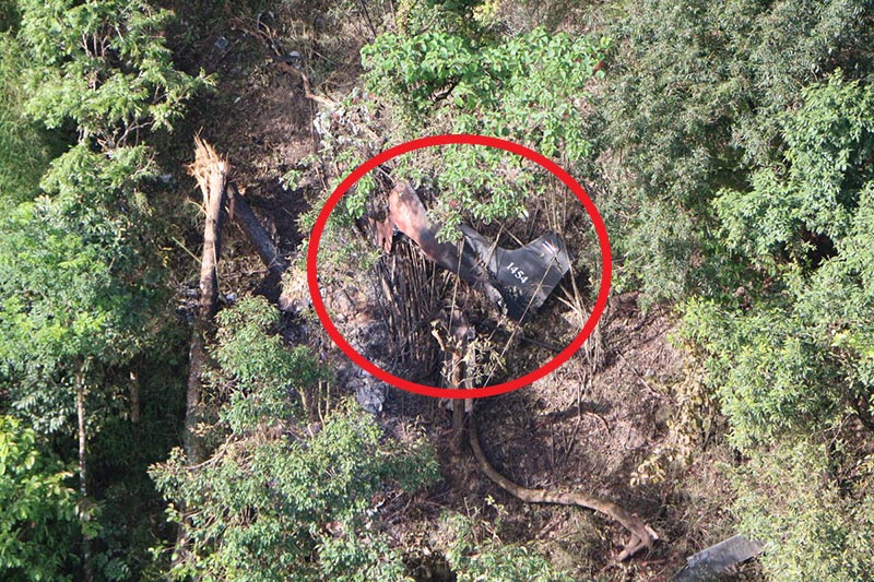 เครื่องบินกองทัพตก