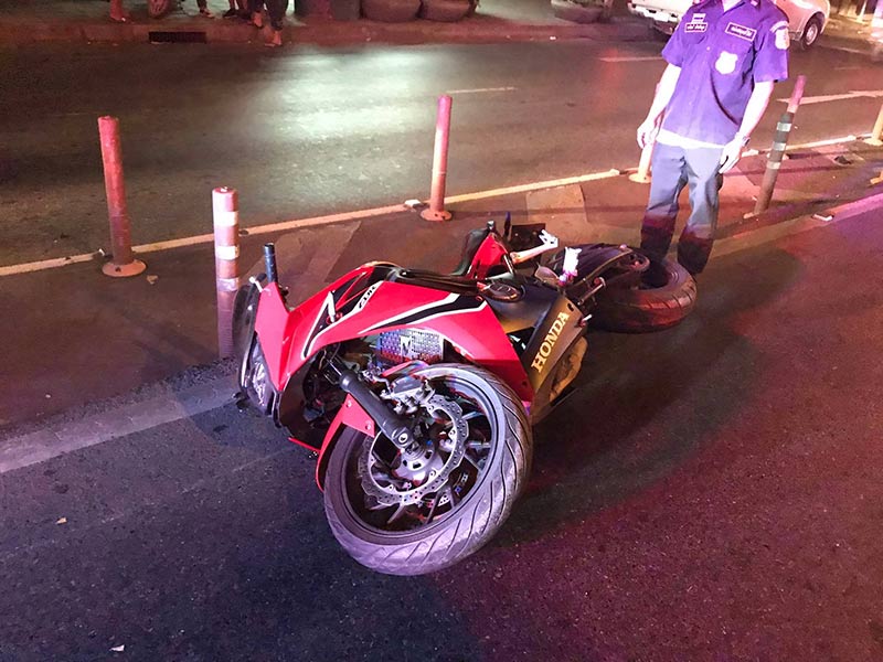 บิ๊กไบค์ล้ม