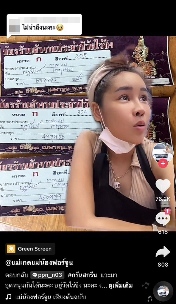 ค่าเช่าที่ขายของงานวัด