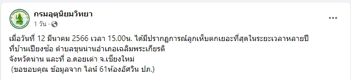 ลูกเห็บตก