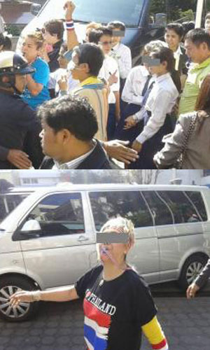 ม็อบบุกเป่านกหวีดไล่ จาตุรนต์ ถึงในโรงเรียน แถมตวาดเด็กร้องไห้