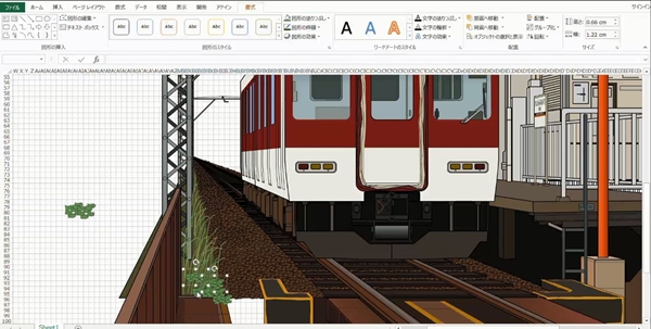หนุ่มญี่ปุ่นหัวใสใช้โปรแกรม EXCEL วาดรูป ออกมาเป๊ะปังสุด !