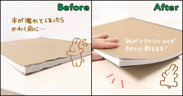 วิธีแก้หนังสือเปียกน้ำ