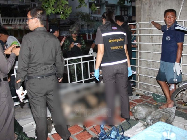 พบศพชายถูกฆ่าถ่วงน้ำ คลองรอบกรุง ใกล้จุดชุมนุม กปท.
