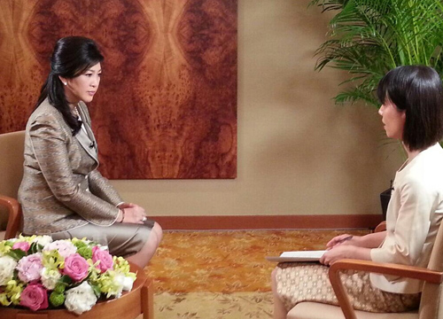 ยิ่งลักษณ์ ออกสื่อ สัมภาษณ์ ญี่ปุ่น