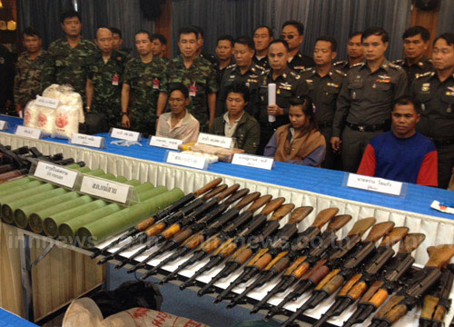 เชียงรายจับอาวุธสงคราม เครื่องยิง RPG-กระสุน อื้อ