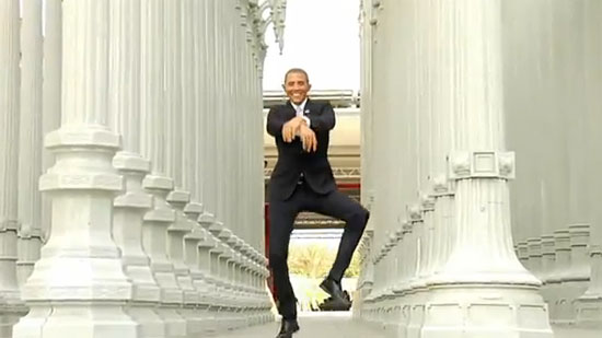 ฮา ๆ ขำ ๆ ไปกับโอบามา เต้น กังนัมสไตล์