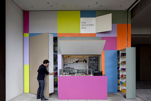 ไอเดียเจ๋ง! ร้านขายชาพับเก็บได้ ประหยัดพื้นที่