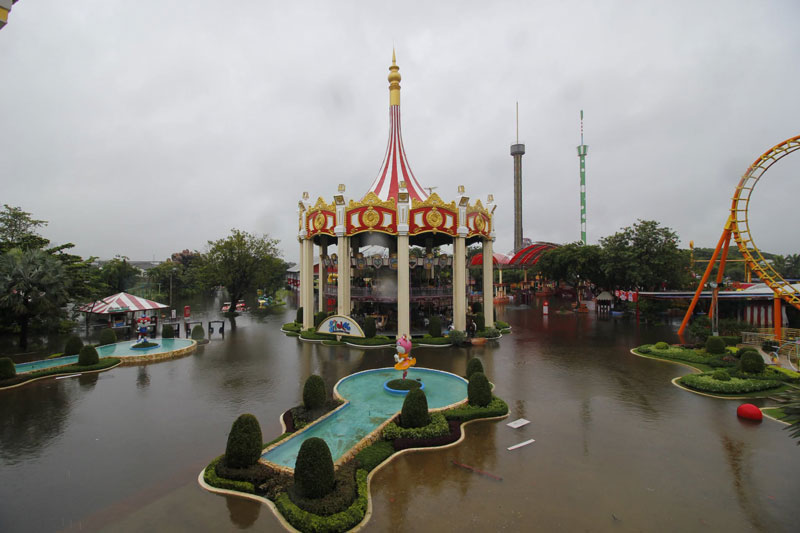 สวนสยามน้ำท่วม