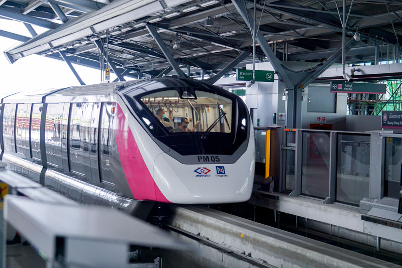 รถไฟฟ้าสายสีชมพู