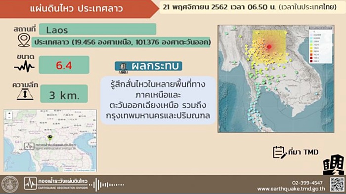 แผ่นดินไหวที่ลาว