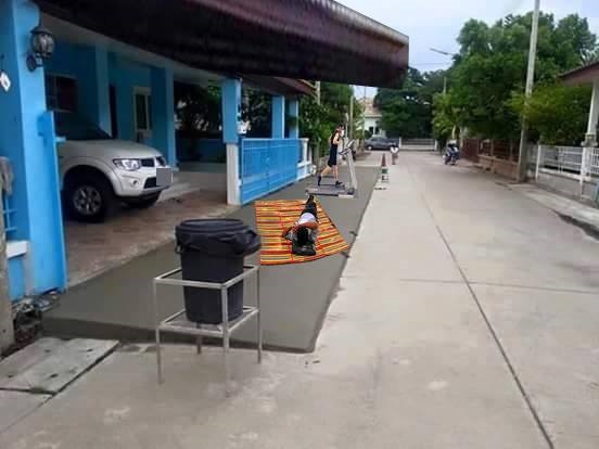  เทพื้นเอียงหน้าบ้านล้ำถนนสาธารณะผิดหรือไม่