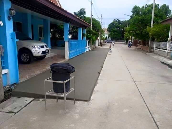  เทพื้นเอียงหน้าบ้านล้ำถนนสาธารณะผิดหรือไม่