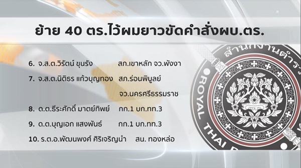 โยกย้ายตำรวจ