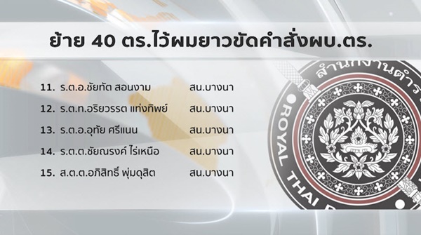 โยกย้ายตำรวจ