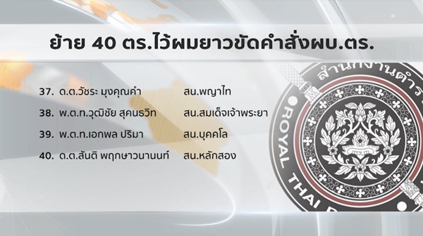 โยกย้ายตำรวจ