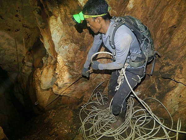 ทีมเก็บรังนกเกาะลิบง