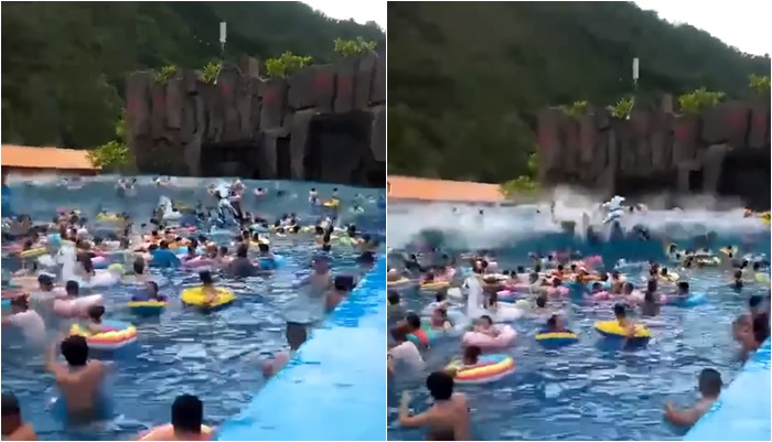 คลื่นเทียมยักษ์เป็นสึนามิ