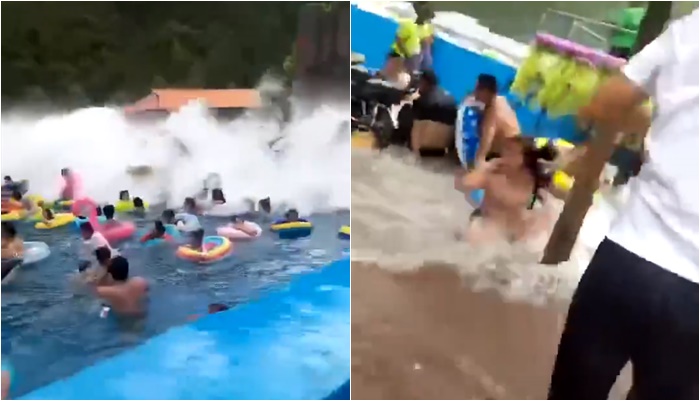 คลื่นเทียมยักษ์เป็นสึนามิ