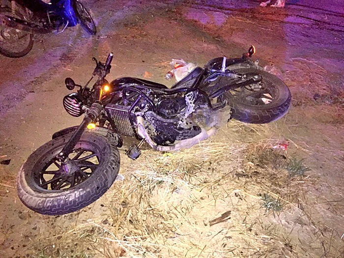 ปอร์เช่ชนมอเตอร์ไซค์