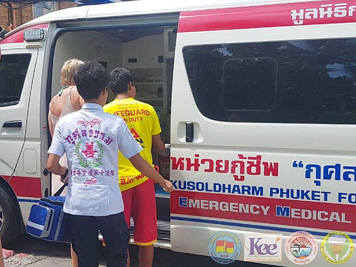  พลัดตกโขดหินที่ป่าตอง