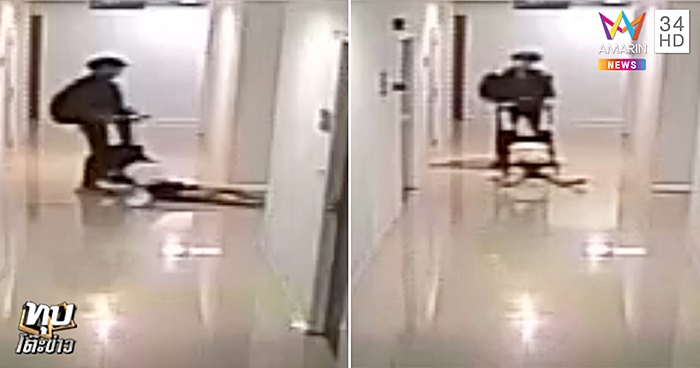  น้ำอุ่น ลากตัวลัลลาเบล จากลิฟต์เข้าห้อง 