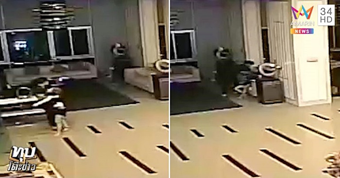  น้ำอุ่น ลากตัวลัลลาเบล จากลิฟต์เข้าห้อง 