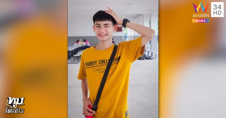 รถพ่วงชนรถจักรยานยนต์จนล้ม