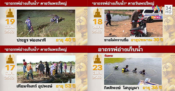  จมน้ำตาย