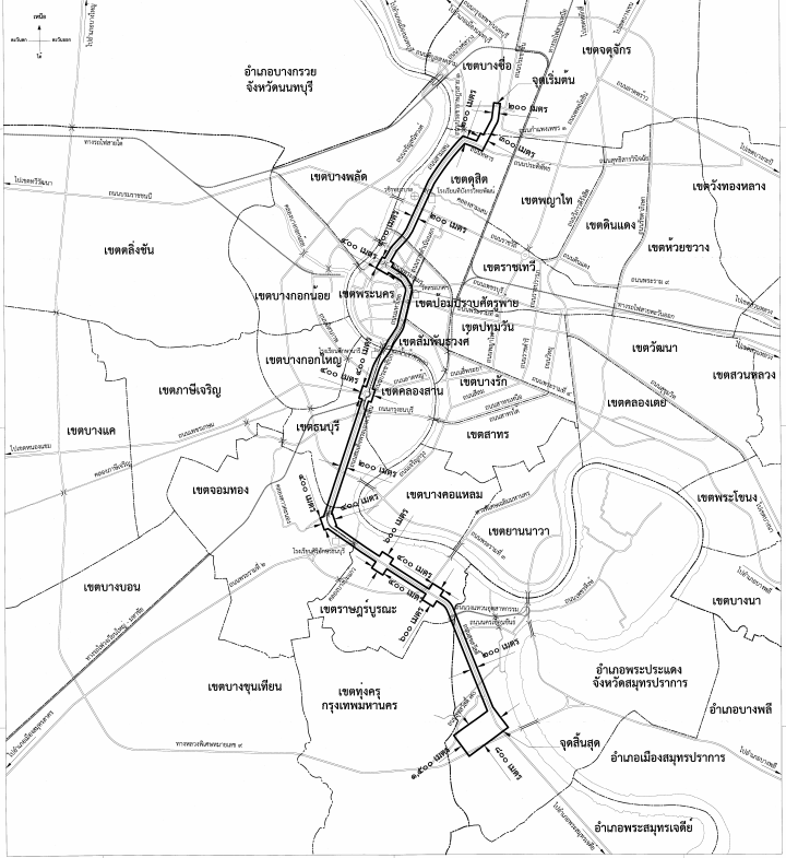 กำหนดเขตที่ดินที่จะเวนคืน  