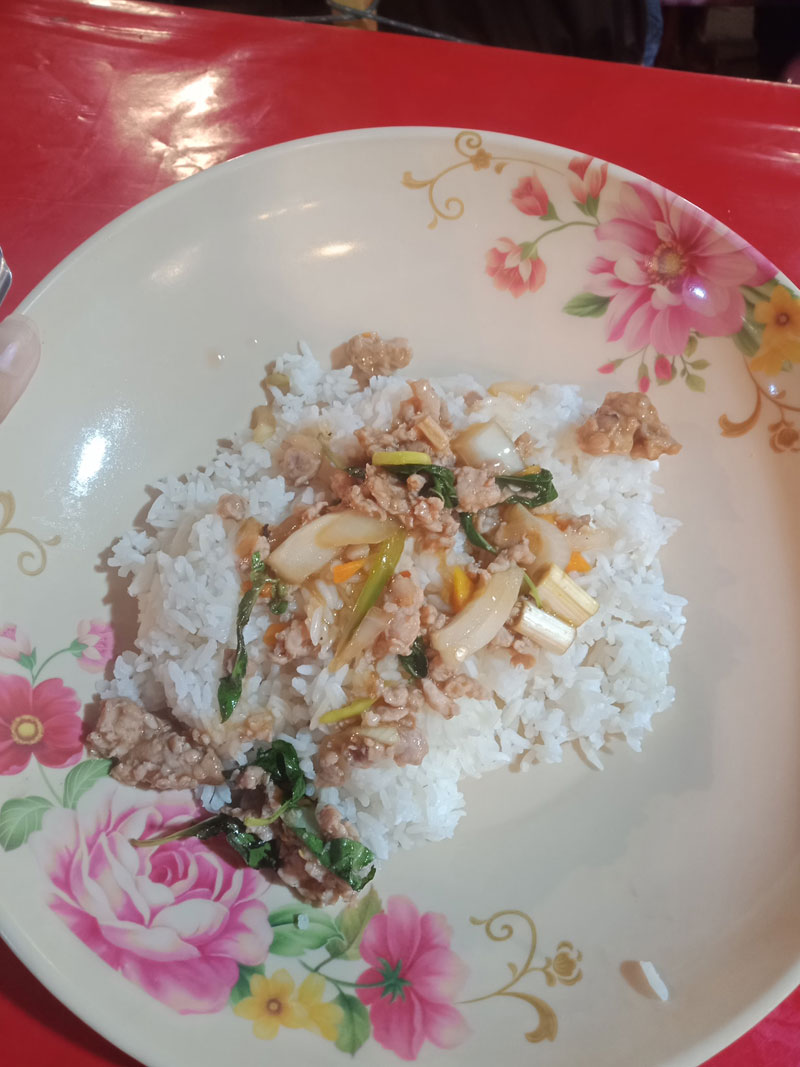 ข้าวกะเพราหมูสับ