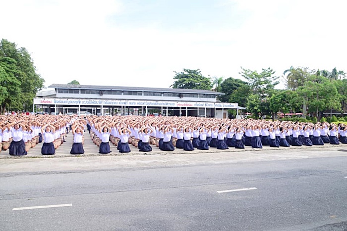 เด็กชู 3 นิ้ว กลางพิธีถวายบังคม