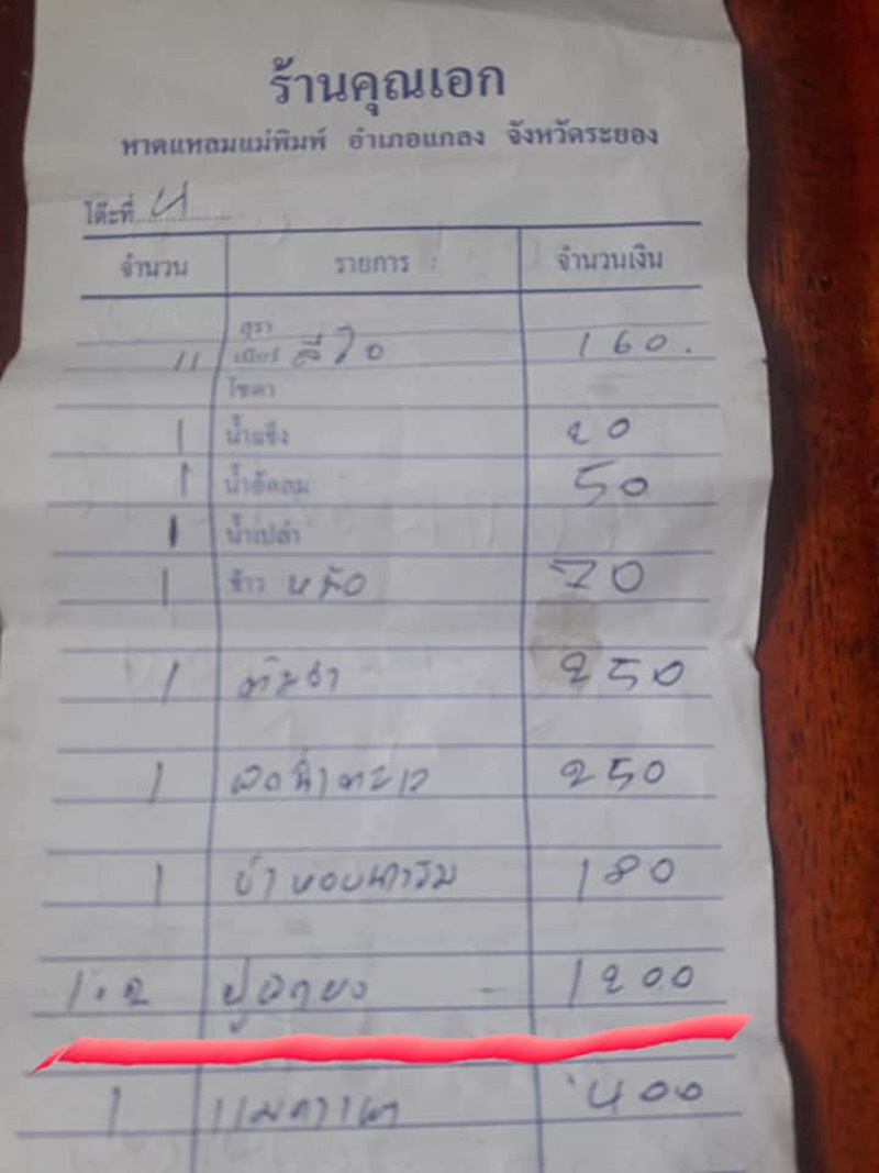   ปูผัดผงกะหรี่ราคาโหด