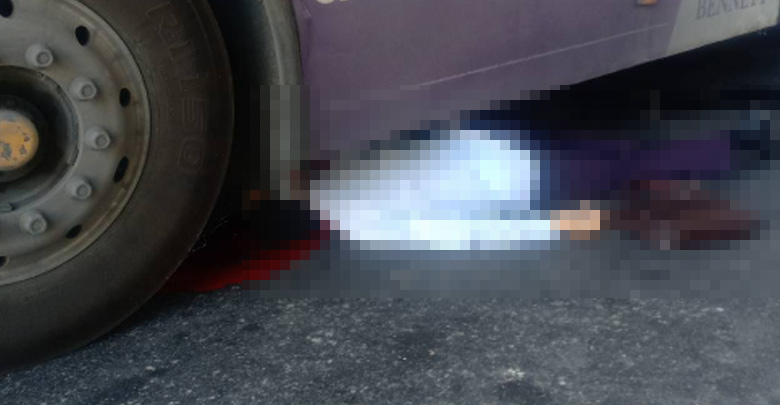  ตาวัย 91 ลงรถเมล์พลาดโดนทับดับ