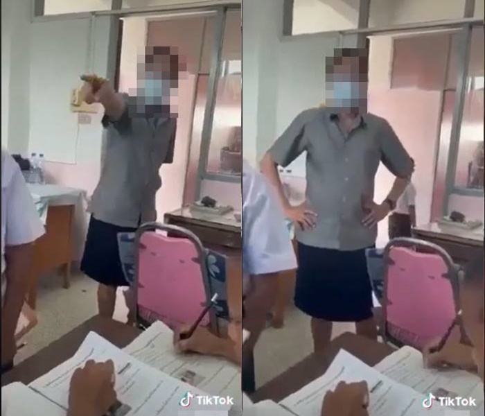 ครูถือมีดข่มขู่ครูอีกคน